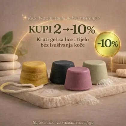 Set od 2 kruta gela za lice i tijelo njega uz 10% popusta